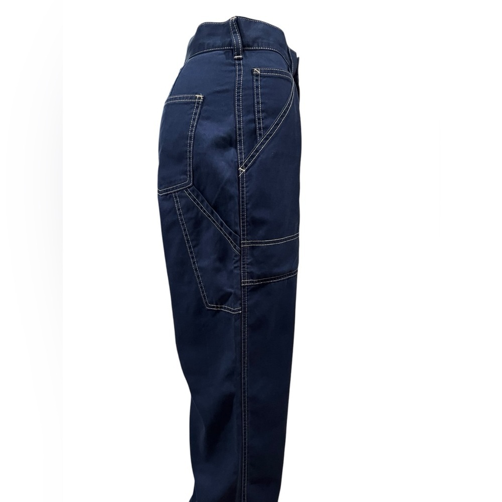 Polo Ralph Lauren Pant Womens Cotton Twill Utility Navy Straight Leg Size 2 - Picture 7 of 16